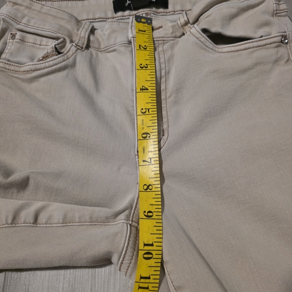 Joseph Ribkoff Taupe Straight Leg Jeans - Picture 9 of 12